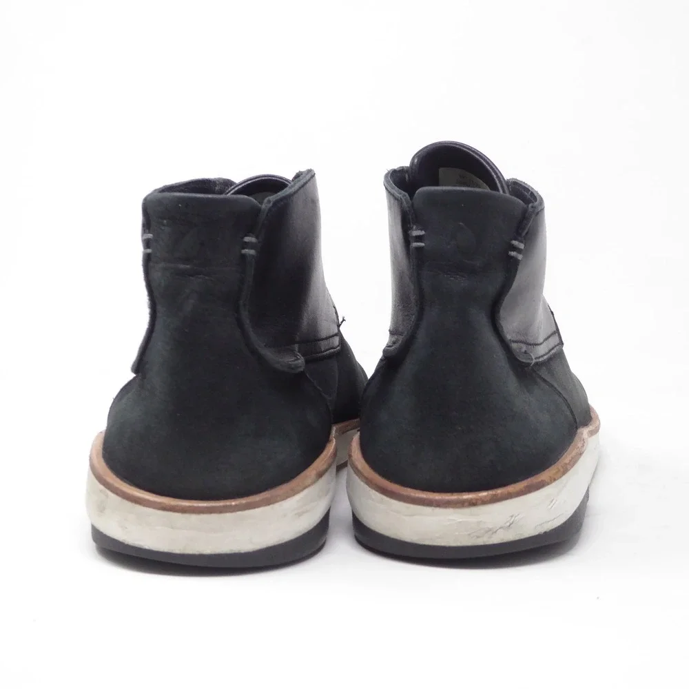 Olukai Mens Kalia Puki Chukka Boots Black Leather Lace Up Size 9